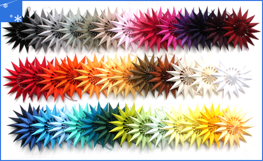 Neue Farben Papiersterne 2015 Neue Farben Papiersterne 2015