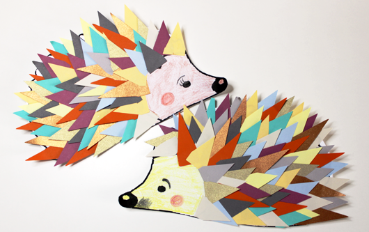 DIY Herbstigel aus Papierresten DIY Herbstigel aus Papierresten